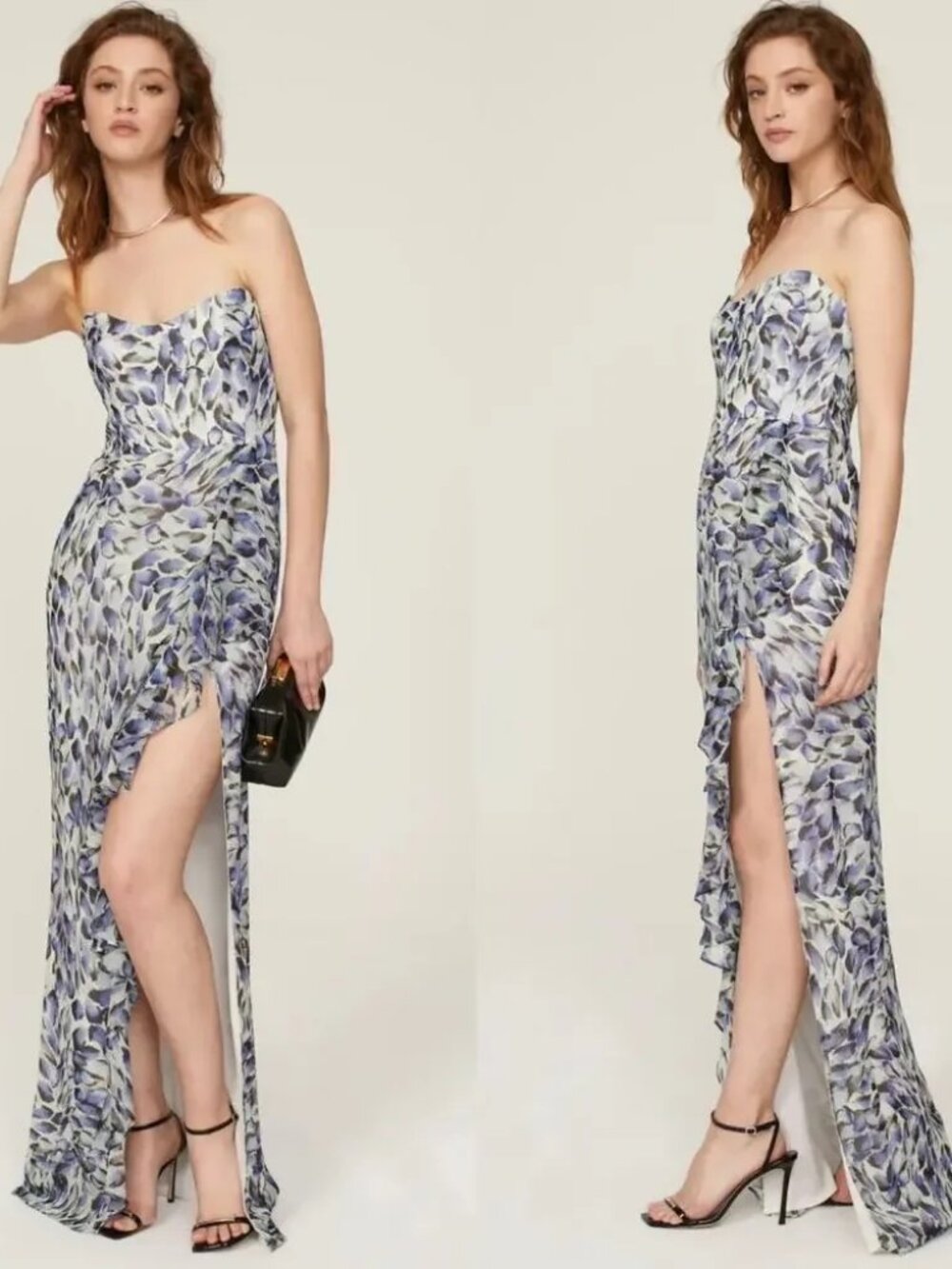 Katie May Baby Cakes Strapless Asymmetrical Gown